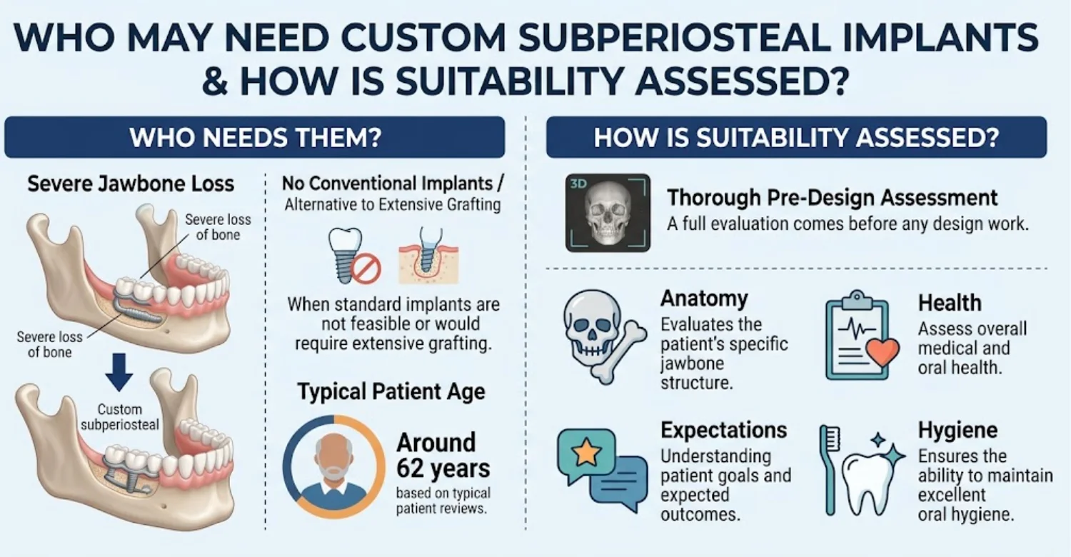 infographic Coupling Element Design in Custom Subperiosteal Implants